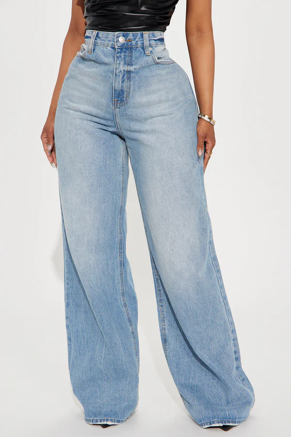 Calça Jeans Baggy Cintura Alta - Imagem 3