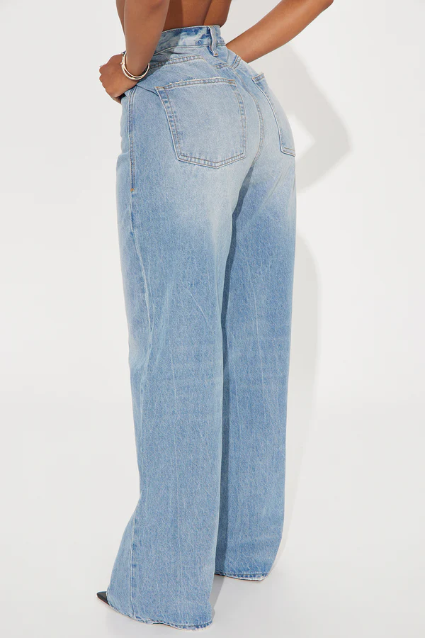 Calça Jeans Baggy Cintura Alta - Imagem 2